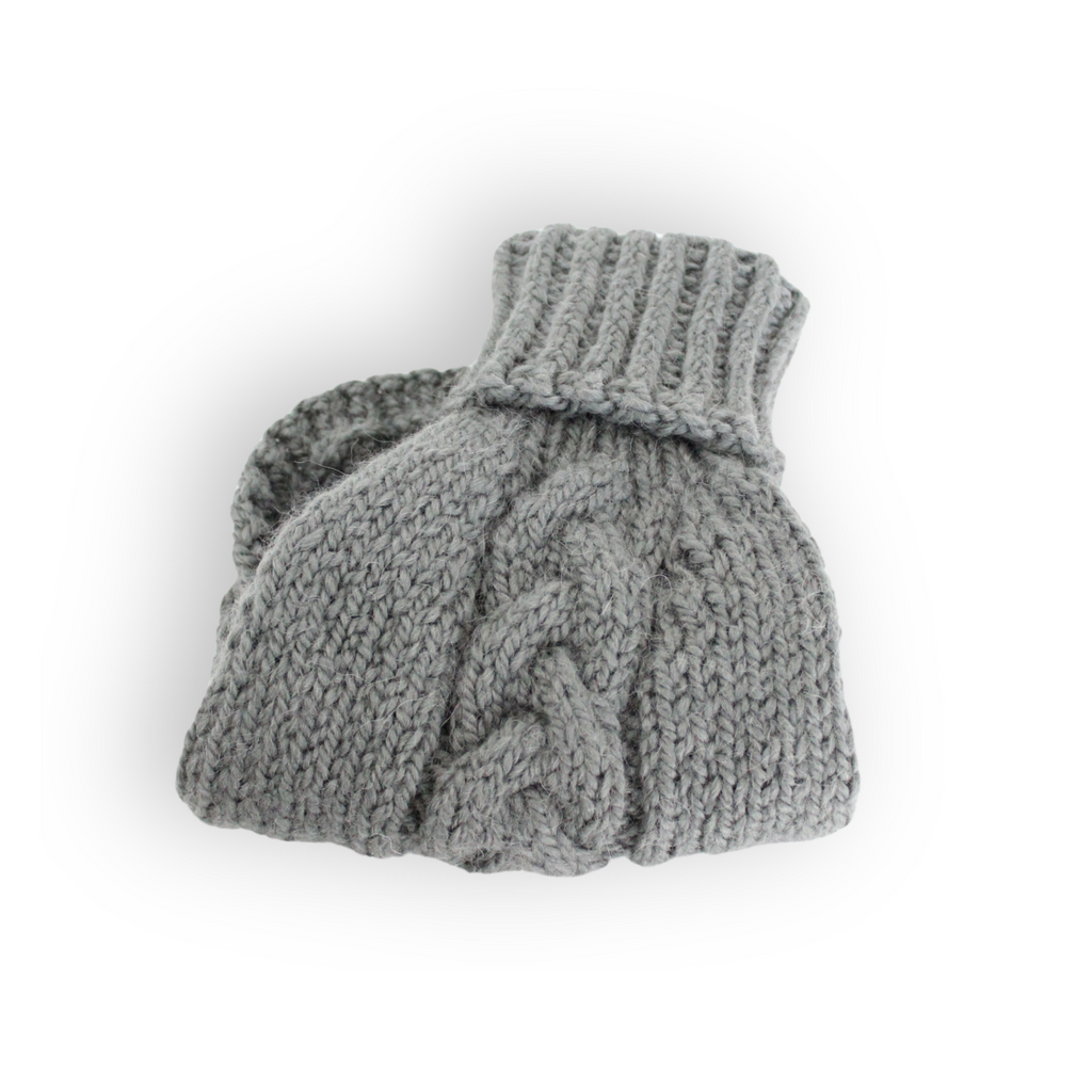 Hand-knitted moss green alpaca wool dog turtleneck sweater, from Lana Royals Pet Wear.