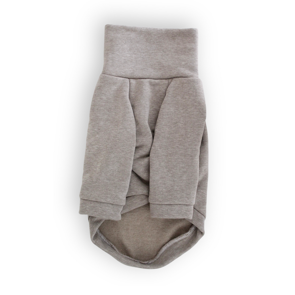 Beige dog sweater with raglan sleeves, from Lana Royals Pet Wear.