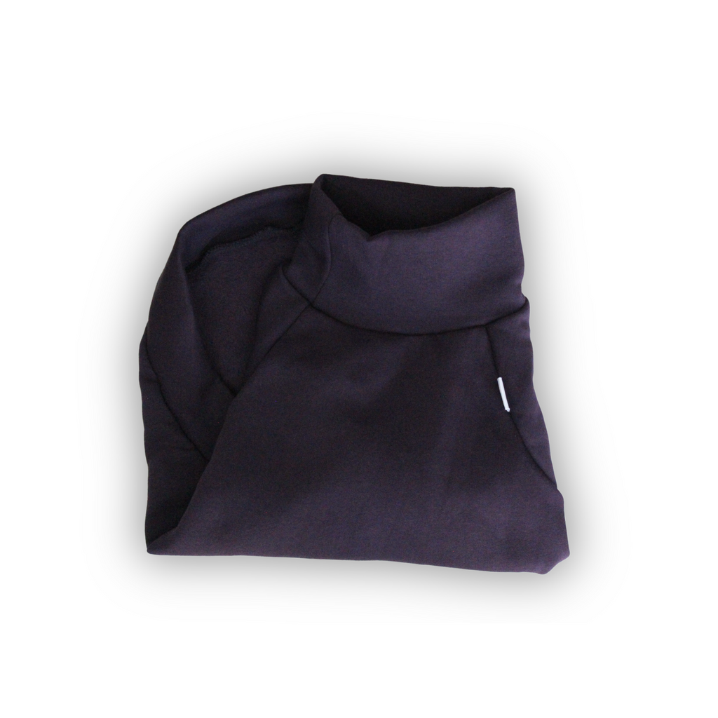 Dark purple dog cotton sweatshirt, from Lana Royals Pet Wear.
