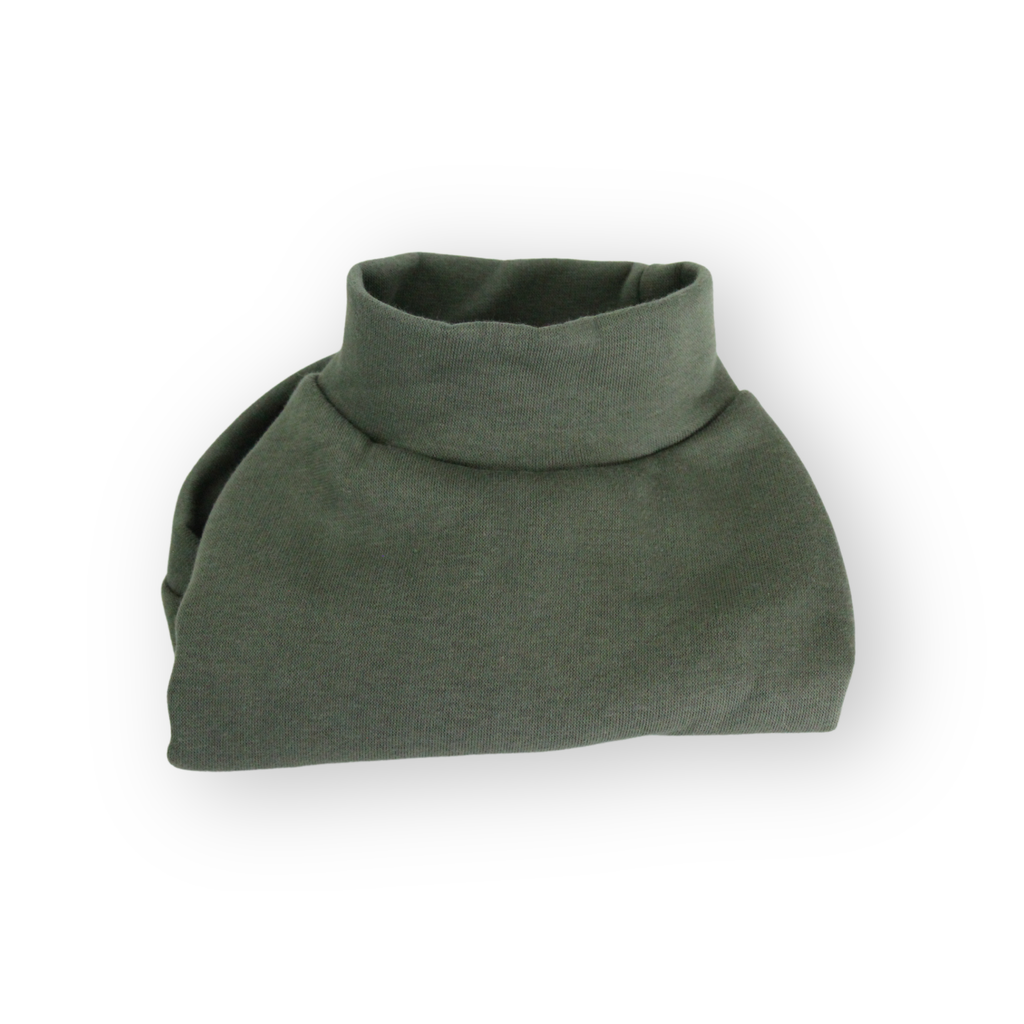 Olive green cotton sweatshirt jumper for small dogs from Lana Royals Pet Wear.