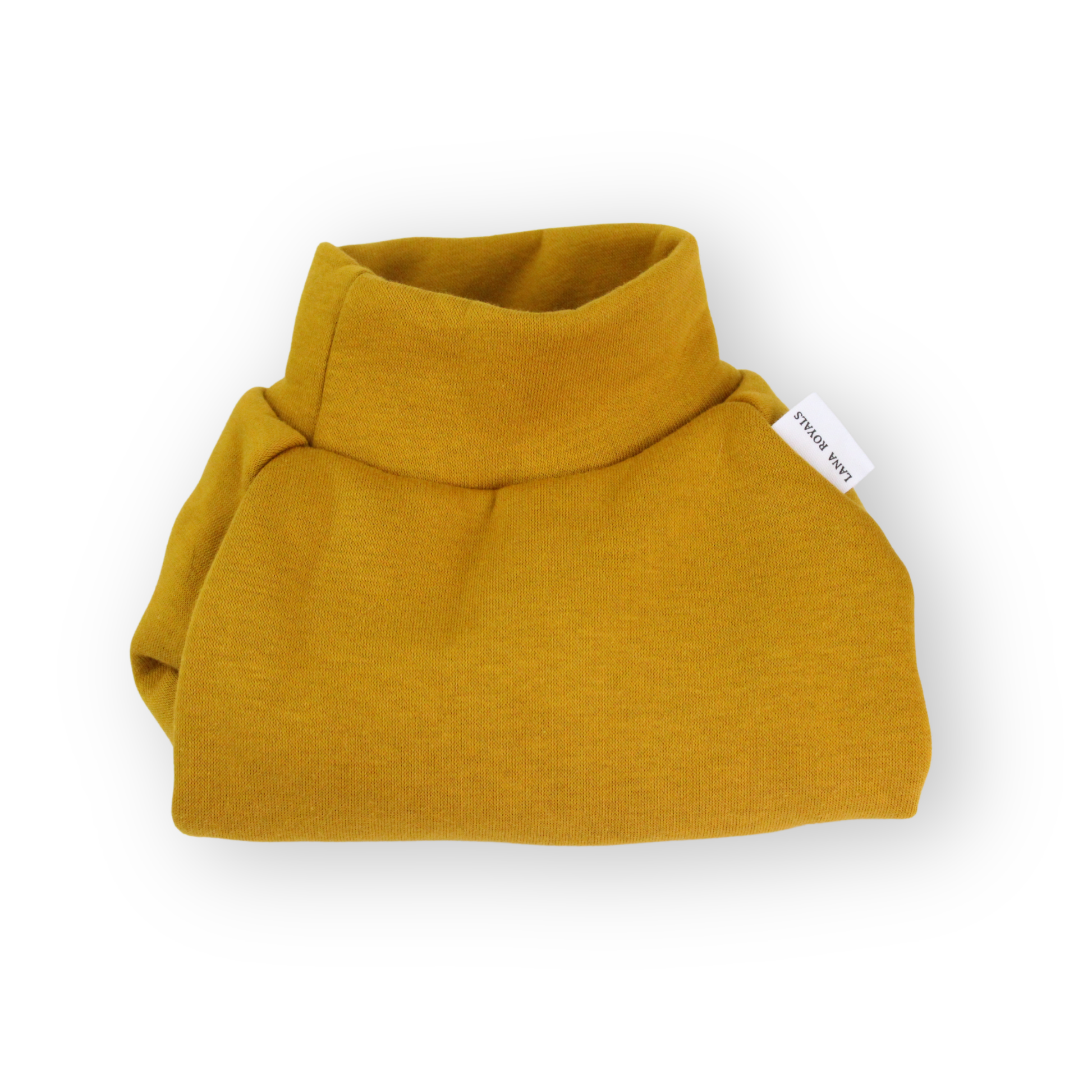 Mustard cotton dog sweatshirt from Lana Royals Pet Wear.
